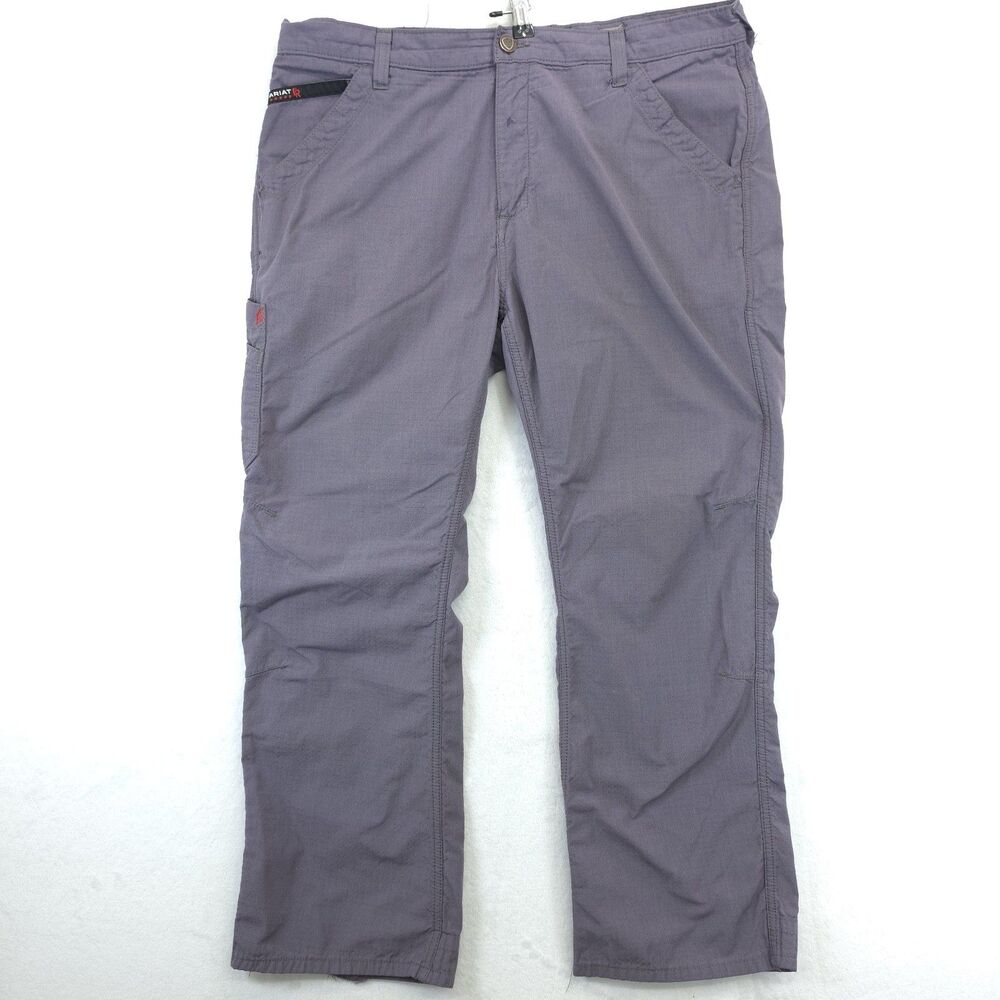 Ariat FR M4 Relaxed Boot Work Pants Gray 38x30 Flame Resistant